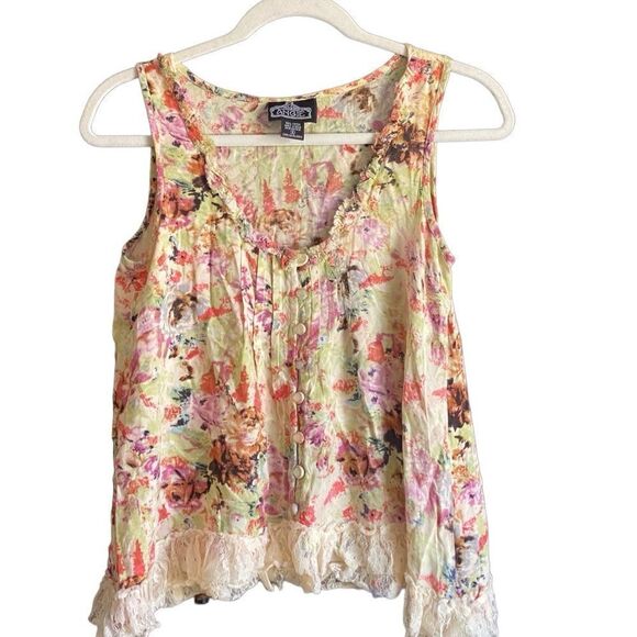 Angie Spring Summer Sleeveless Blouse. Size Small. - Picture 2 of 5